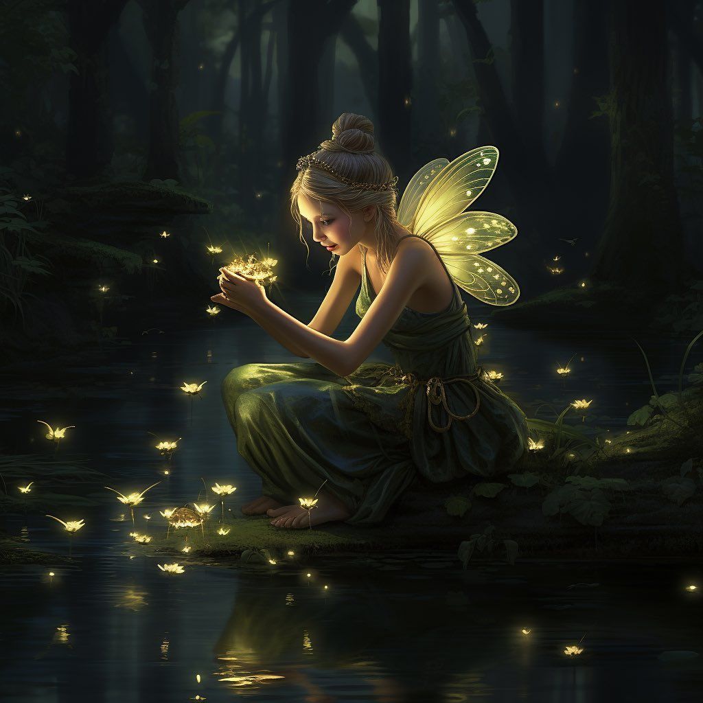 The Forest Fairy's Luminous Gathering